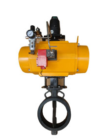 ACTUATED BUTTERFLY VALVE